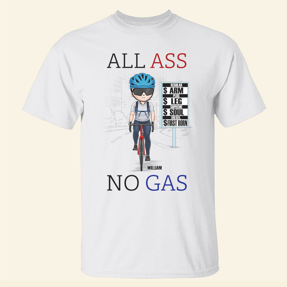 All Ass No Gas Personalized Cycling Shirts - Shirts - GoDuckee
