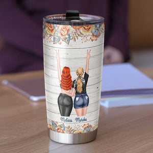 A Sister Is God's Way Of Making Sure We Never Walk Alone, Personalized Tumbler, Gift For Sisters - Tumbler Cup - GoDuckee