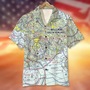 Personalized Aviation Hawaiian Shirt, Aloha Shirt, Gift For Summer - Hawaiian Shirts - GoDuckee