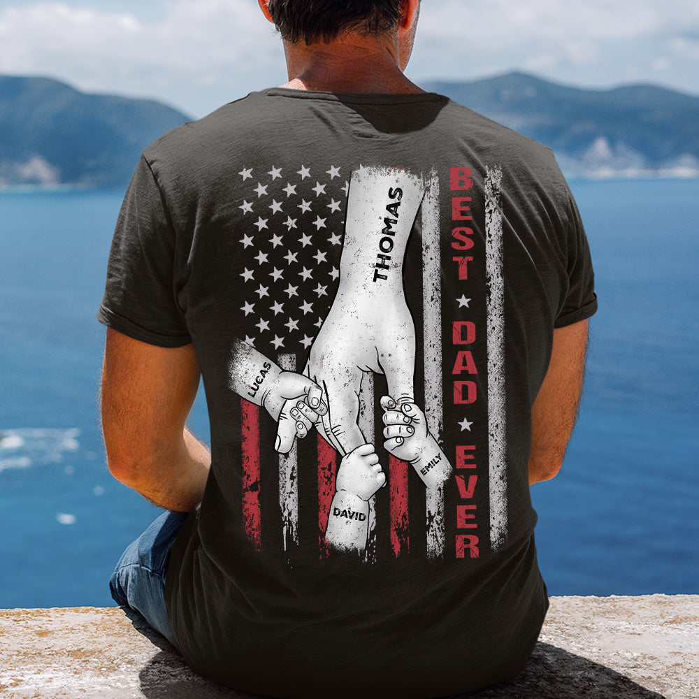 Hand In Hand Dad And Kid 01OHDT190423 Personalized Tshirt, Hoodie, Sweatshirt - Shirts - GoDuckee