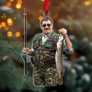 Custom Fishing Ornament, Christmas Tree Decor - Ornament - GoDuckee