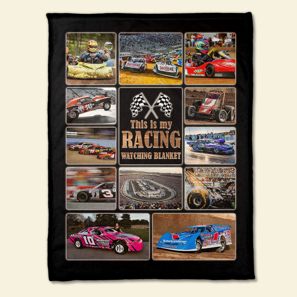 This Is My Racing Watching Blanket Custom Racing Photo Blanket, Gift For Racing Lovers - Blanket - GoDuckee