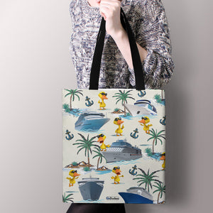 Cruising Duck Wearing Sun Glasses Tote Bag - Gift for Cruising Lovers - Tote Bag - GoDuckee