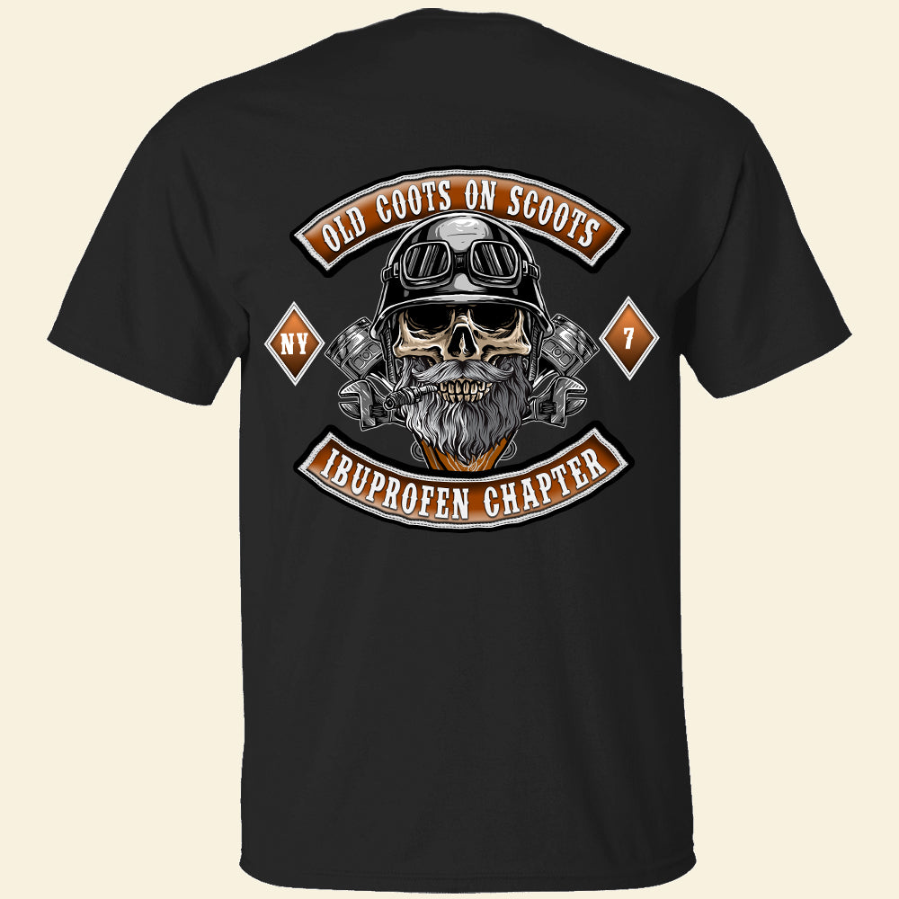 Biker Old Coots On Scoots, Personalized Shirt, Gift for Bikers - Shirts - GoDuckee
