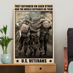 Vintage Veteran Brother & Sister Poster - The World Depended On Them - Poster & Canvas - GoDuckee