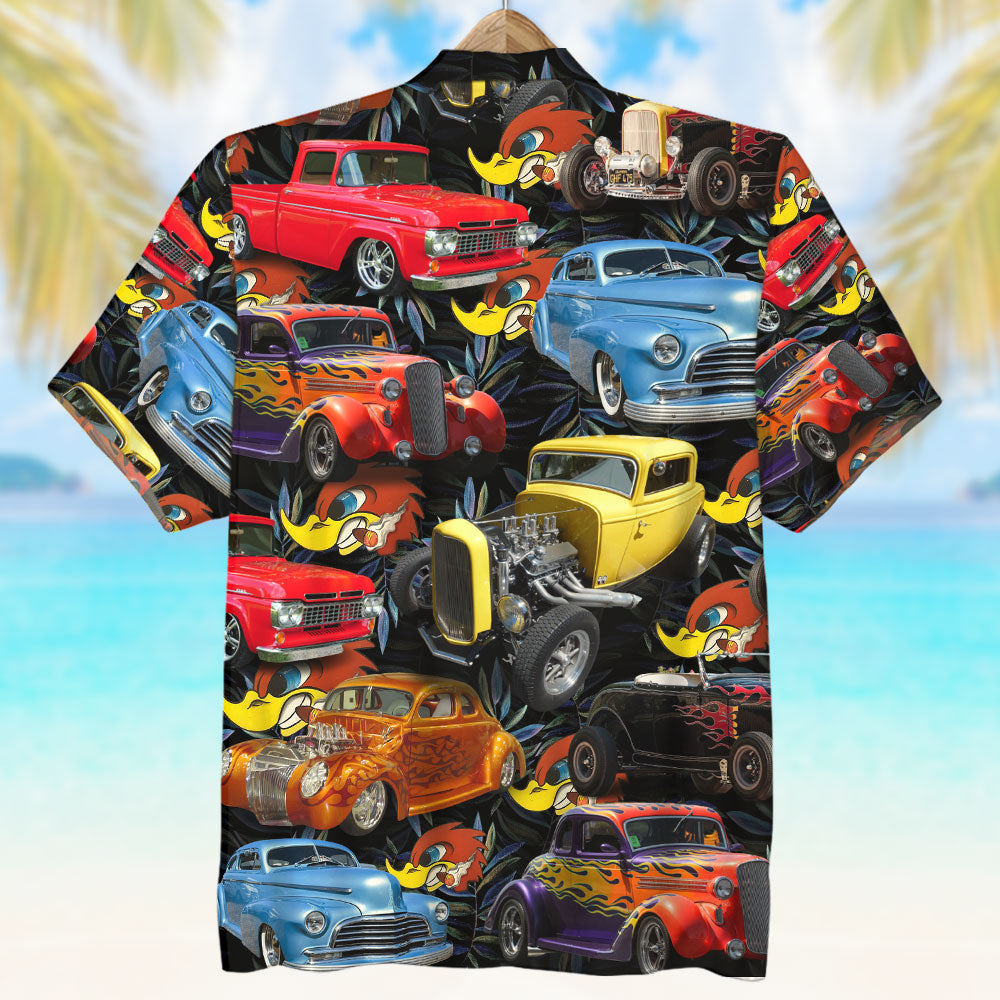 GoDuckee Hot Rod Magazine Hawaiian Shirt, Aloha Shirt