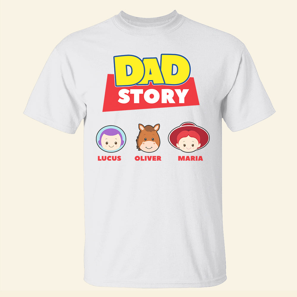 Dad Story Personalized Shirts, Gift For Dad, Grandpa - Shirts - GoDuckee