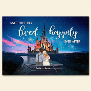 And They Lived Happily Ever After Personalized Couple Doormat-2ACDT030323 - Doormat - GoDuckee