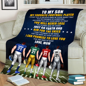 Personalized American Football Brothers Blanket - You Will Never Lose - Blanket - GoDuckee