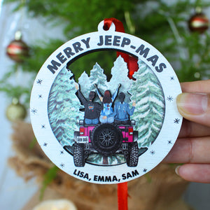 Personalized Christmas Car Wood Sign, Gift For Car Lovers - Wood Sign - GoDuckee