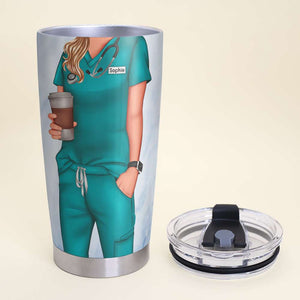 Nursing Life Lessons, Personalized Tumbler with Custom Nurse Uniform, Gift for Nurses - Tumbler Cup - GoDuckee