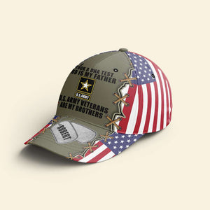 I Took A DNA Test God Is My Father, Personalized Veteran Classic Cap, Military Gift for Brothers - Classic Cap - GoDuckee