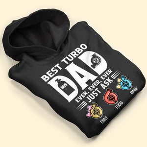 Best Turbo Dad Ever Personalized turbocharger Shirt Gift For Dad - Shirts - GoDuckee