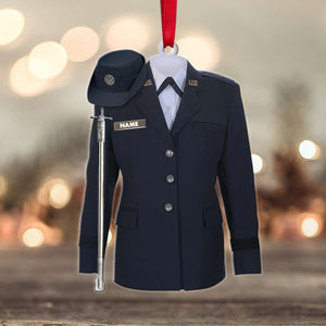 Custom Name Airforce Uniform - Personalized Christmas Ornament - Airforce Christmas Ornament - Ornament - GoDuckee
