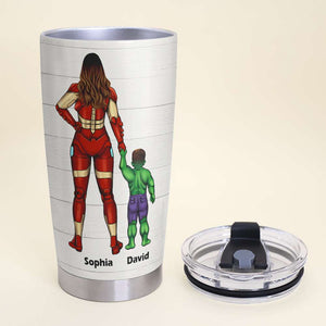 Power Love Mom Dad 05HUDT180423TM Personalized Family Tumbler - Tumbler Cup - GoDuckee