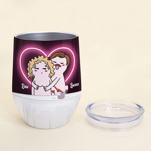 There Are 8 Billion Boobs In The World But Yours Is My Favorite - Personalized Couple Tumbler - Gift For Couple - Wine Tumbler - GoDuckee