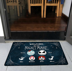 Welcom To Horror Home, 05QHDT140423 Personalized Family Doormat - Doormat - GoDuckee