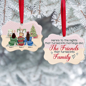 Friends That Turned Into Family - Personalized Ornament - Ornament - GoDuckee
