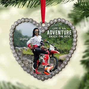 Born To Ride Custom Motocross Ornament, Christmas Tree Decor - Ornament - GoDuckee