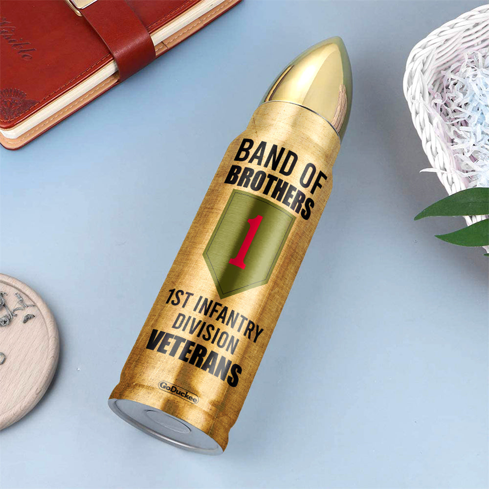 Veteran Brothers Bullet Tumbler - Custom Military Unit - Band of Brothers, Break This Bond Called Brothers - Water Bottles - GoDuckee