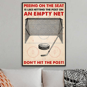 Ice Hockey Poster - Don't Hit The Post - Poster & Canvas - GoDuckee