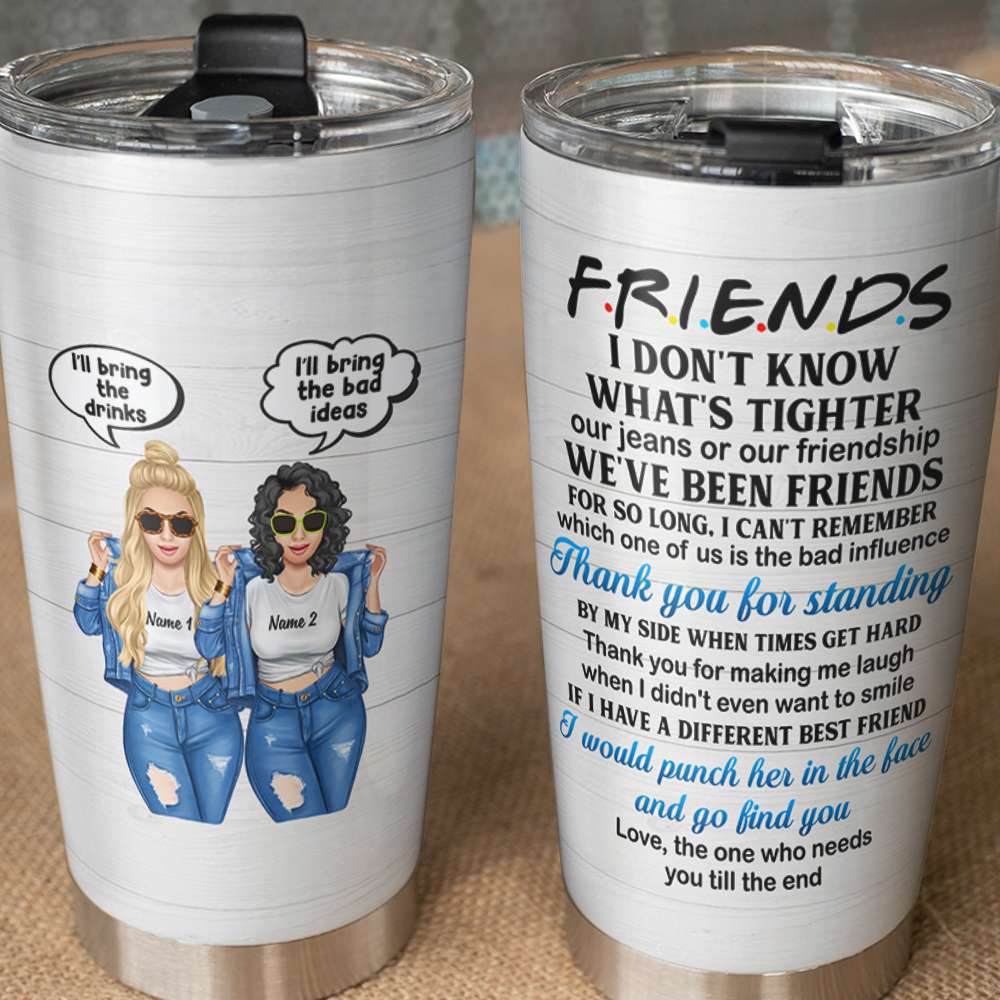 Moosfy Personalized Tumbler - Best Curvy Friends/Sisters Tumbler