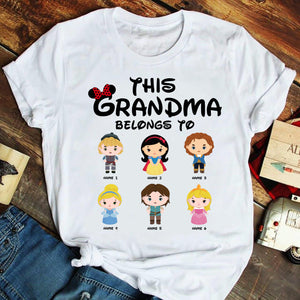Personalized Grandma Shirts, Belongs to Custom Prince Princess - Shirts - GoDuckee