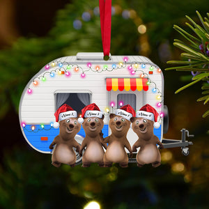 Personalized Bear Buddies Ornament - Custom Camper - Christmas Gift For Camping Lover - Ornament - GoDuckee