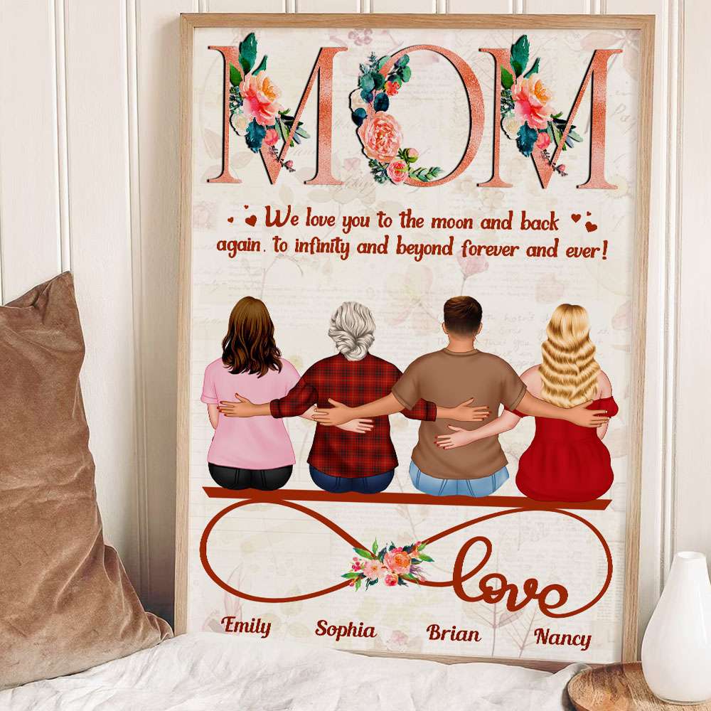 Forever And Ever, Personalized Family Canvas Poster, Gift For Family 01DTDT010423TM - Poster & Canvas - GoDuckee