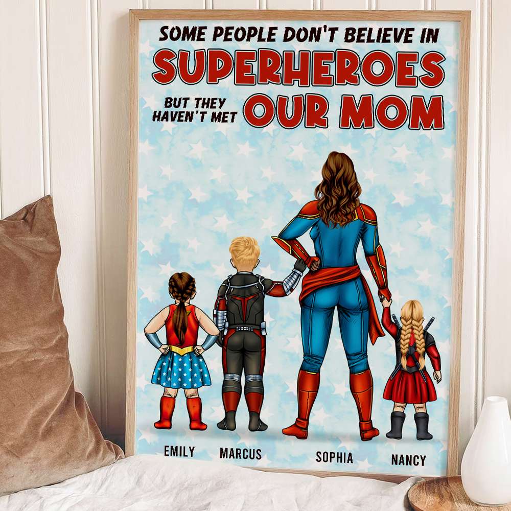 Some People Don't Have A Super Mom - Personalized Canvas Poster - Gift For Mom - Poster & Canvas - GoDuckee