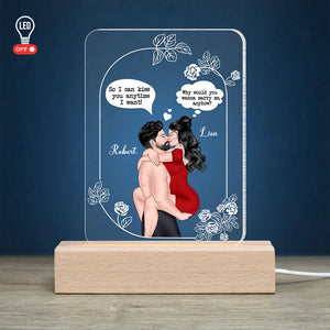 So I Can Kiss You Anytime I Want - Personalized Couple Led Light - Gift For Couple - Led Night Light - GoDuckee