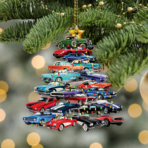 Muscle Car Collection Custom Shape Ornament - Ornament - GoDuckee