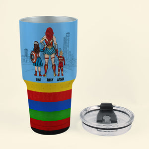 Every Hero Needs Sidekicks Personalized Tumbler Cup, Family Gift-1ACTI090223 - Drinkware - GoDuckee