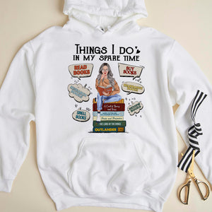 Things I Do In My Spare Time Personalized Book Girl Shirt, Gift For Book Lovers - Shirts - GoDuckee