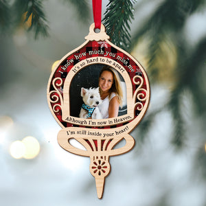 I'm Still Inside Your Heart Personalized Heaven Ornament, Christmas Tree Decor - Ornament - GoDuckee