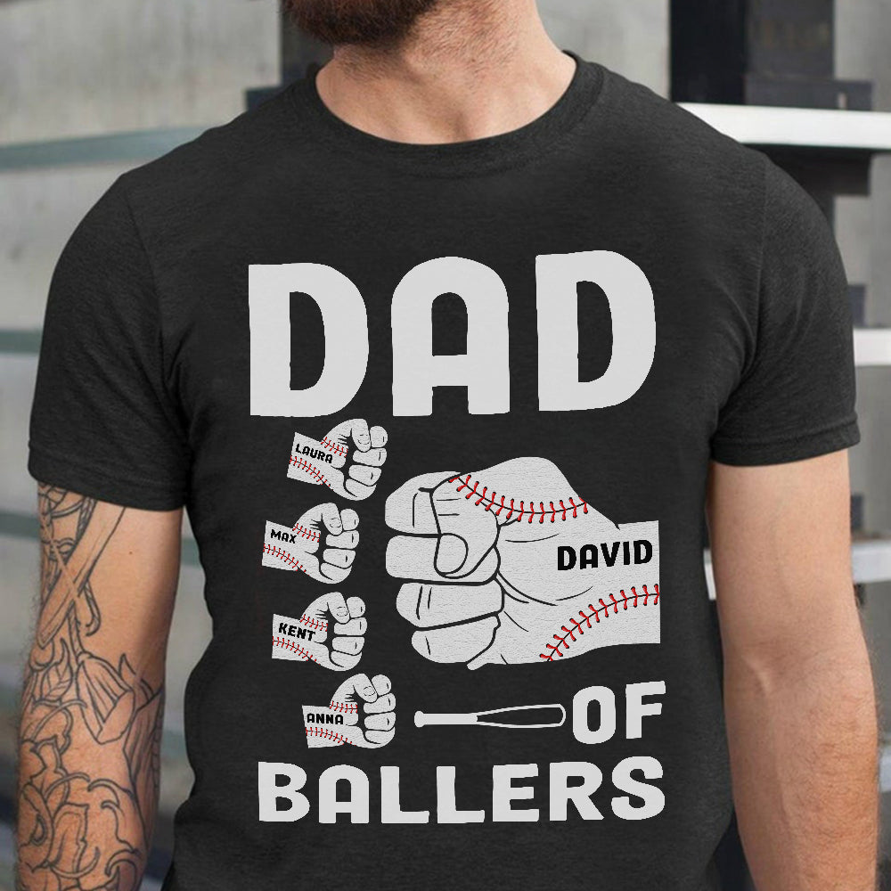 Personalized Dad Shirt Best Baseball Dad Ever - GoDuckee