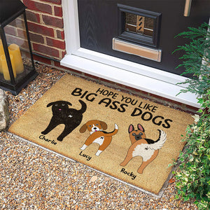 Hope You Like Big Ass Dogs Personalized Dog Doormat, Gift For Dog Lovers - Doormat - GoDuckee