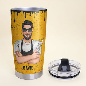 Best Dad Ever, Personalized Father's Day Tumbler Cup, Gift For Dad - Tumbler Cup - GoDuckee