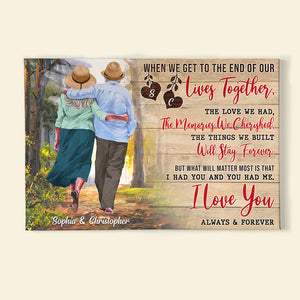 I Love You Always And Forever Personalized Elder Couple, Gift For Couple - Poster & Canvas - GoDuckee