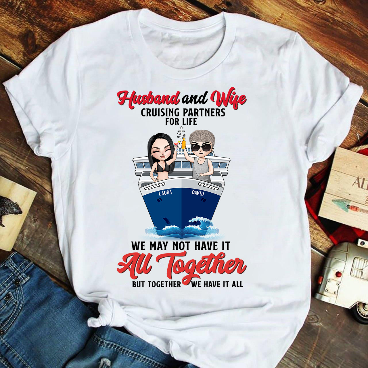 Cruising Partners for Life - Personalized Shirt - Gift for Him/Her - Couple Happy Moment On A Cruise - Shirts - GoDuckee