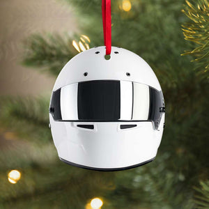 Drag Racing Helmet - Personalized Christmas Ornament - Ornament - GoDuckee