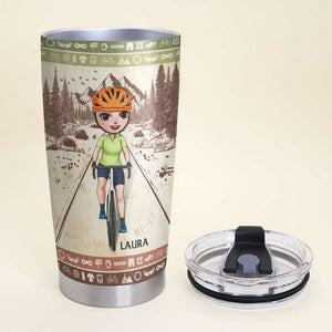 The Only Bad Ride Is The One That Didn't Happen, Personalized Tumbler for Cycling Lovers - Tumbler Cup - GoDuckee