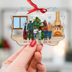 Personalized Family Christmas Acrylic Ornament, The Best Part About Memories Is Making Them - Ornament - GoDuckee