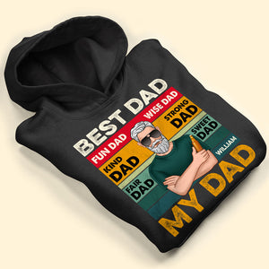 Best Dad Fun Dad Wise Dad Kind Dad Personalized Shirt Gift For Dad - Shirts - GoDuckee