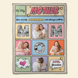 Mother's Day Gift- 04snli290323 Custom Mom Photo Blanket - Blanket - GoDuckee