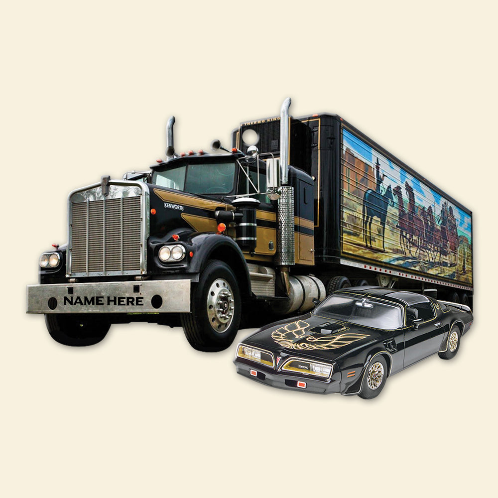 Personalized Gift Ideas For Trucker and car 1 Personalized Flat Ornament - Ornament - GoDuckee