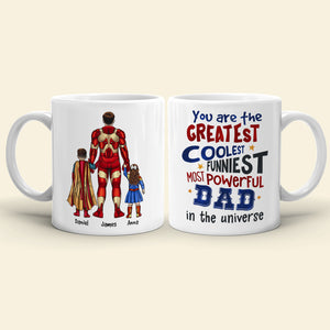 Super Dad In Universe - Personalize Coffee Mug - Coffee Mug - GoDuckee
