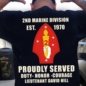 Personalized Veteran Shirts - Proudly Served Duty Honor Courage- Custom Military Unit - Shirts - GoDuckee
