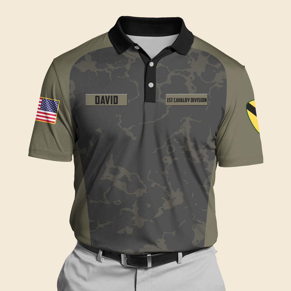 God And Veterans DNA - Custom Military Branch Polo Shirt Gift For Him, Brothers, Sisters - AOP Products - GoDuckee