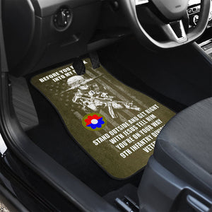 Personalized Veteran Car Mats Before You Break Into My Car, Holding Gun, Custom Military Unit - Doormat - GoDuckee